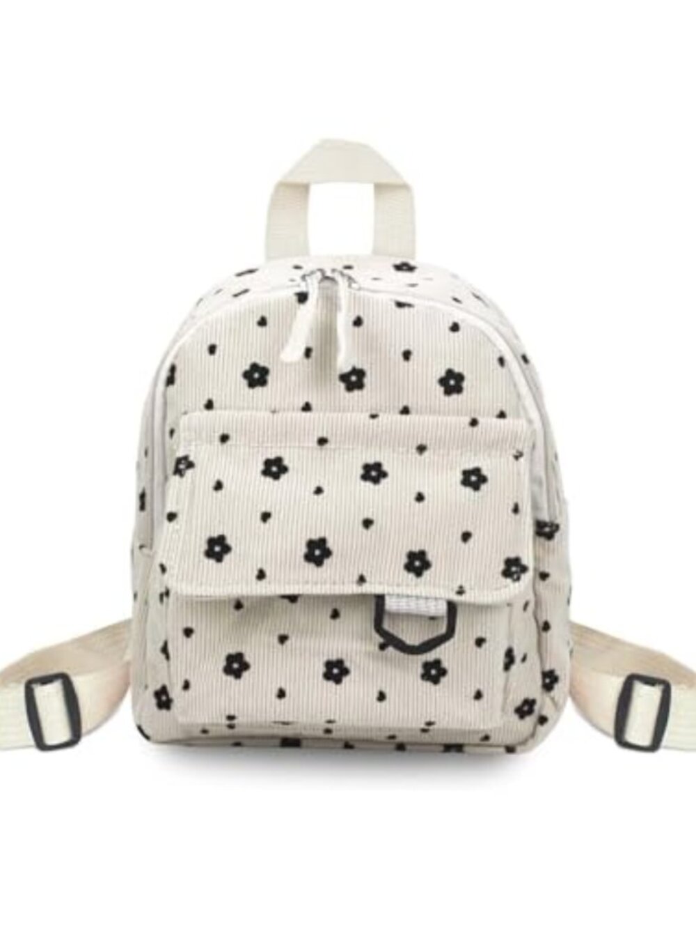 Corduroy Mini Backpack Small Womens Purse Adjustable Strap Cute Backpack